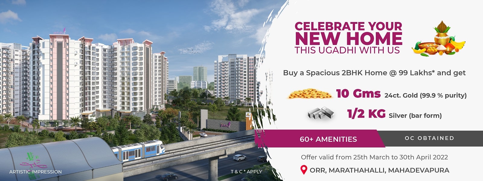 2, 2.5 & 3BHK Luxury Flats/Apartments for Sale at Mahadevapura